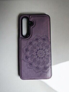 Purple Wallet Phone Case Pattern Samsung S24 Fe
